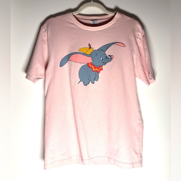 Loewe Dumbo Disney T-Shirt for Casual OutfitsPink Loewe Graphic Tee